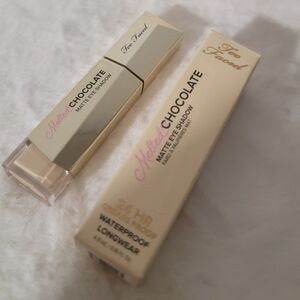 Too Faced Melted Chocolate Matte Eyeshadow - 24 Hr Crease Proof - Cocoa Cream